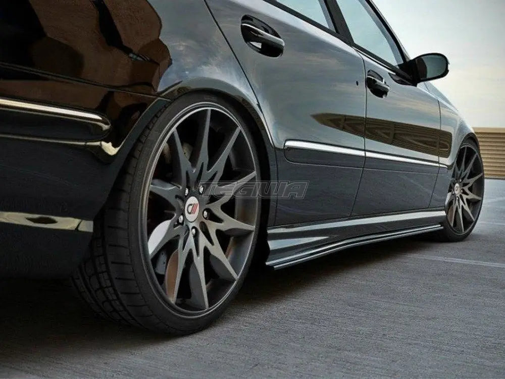 Maxton Design Side Skirts Diffusers Mercedes E-class W211 AMG