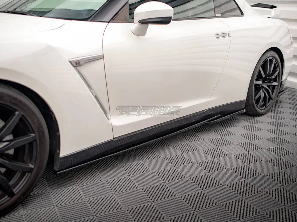 Maxton Design Side Skirts Diffusers Nissan GTR R35 Facelift