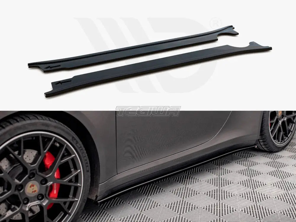 Maxton Design Side Skirts Diffusers Porsche 911 Carrera 4S 992 2019-