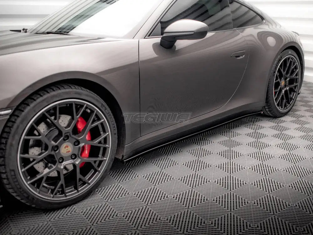 Maxton Design Side Skirts Diffusers Porsche 911 Carrera 4S 992 2019-