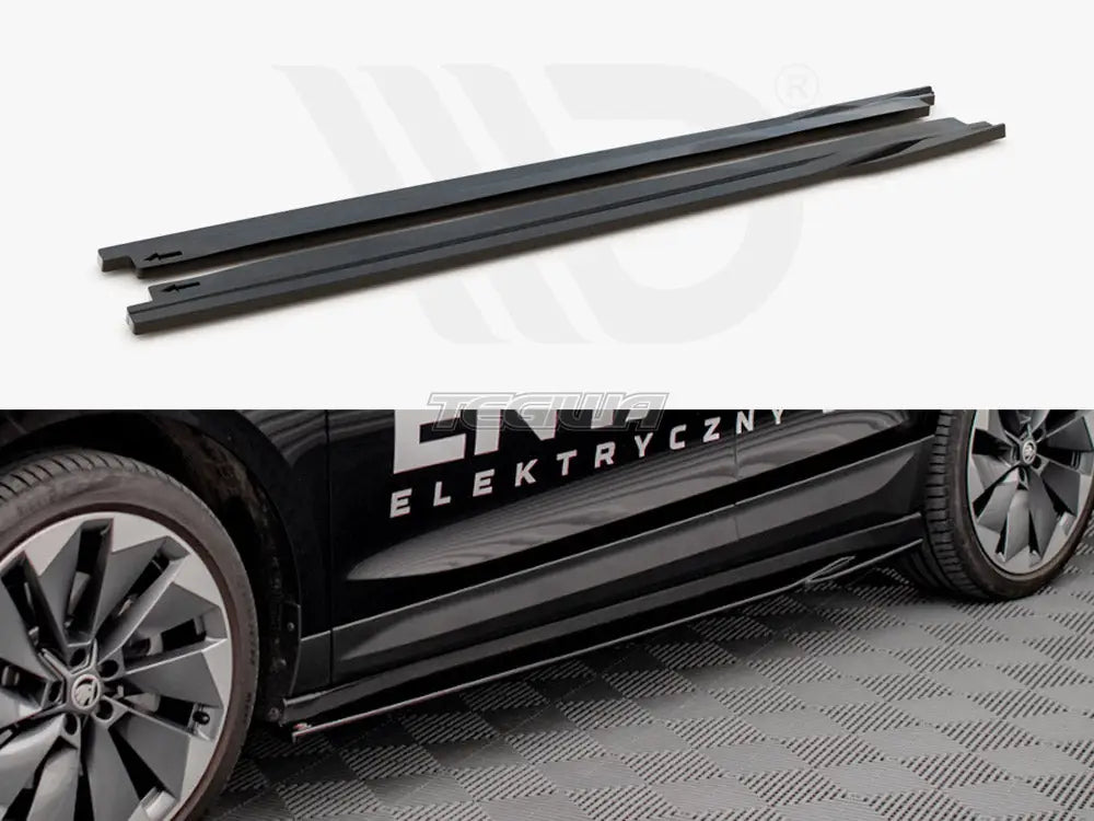 Maxton Design Side Skirts Diffusers Skoda Enyaq IV 2020-