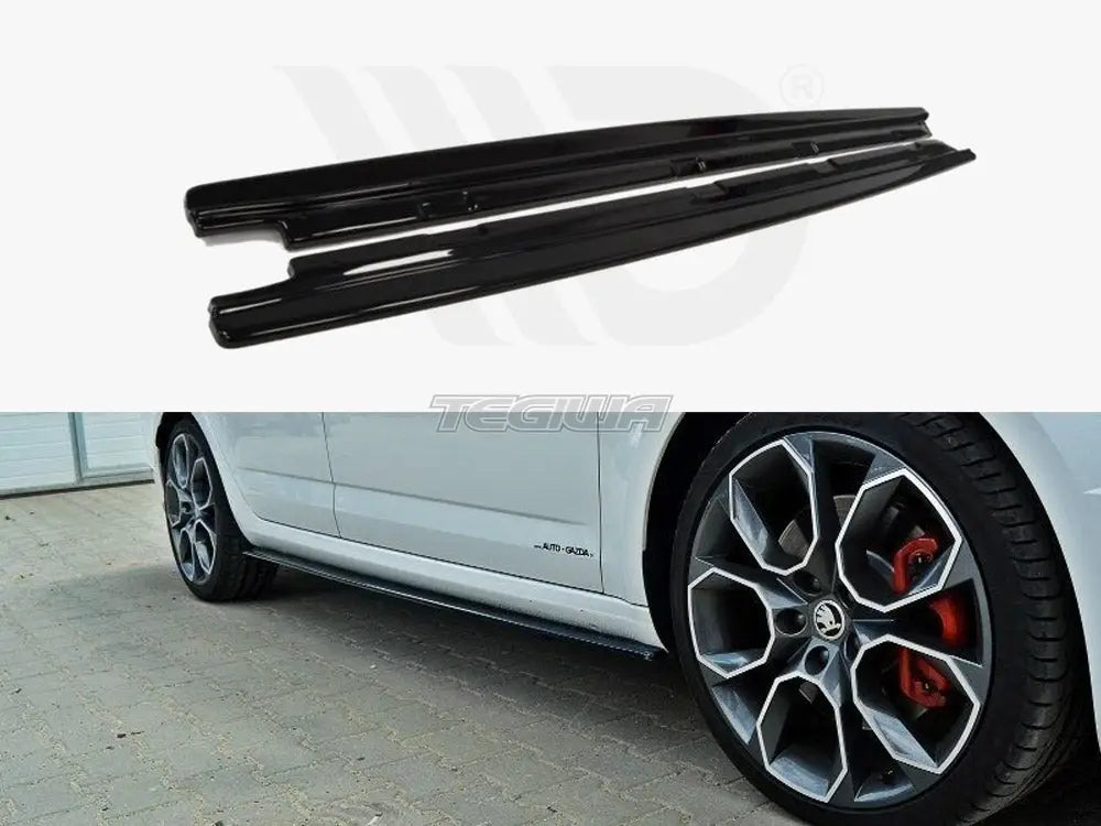 Maxton Design Side Skirts Diffusers Skoda Octavia VRS MK3.5 Hatchback estate