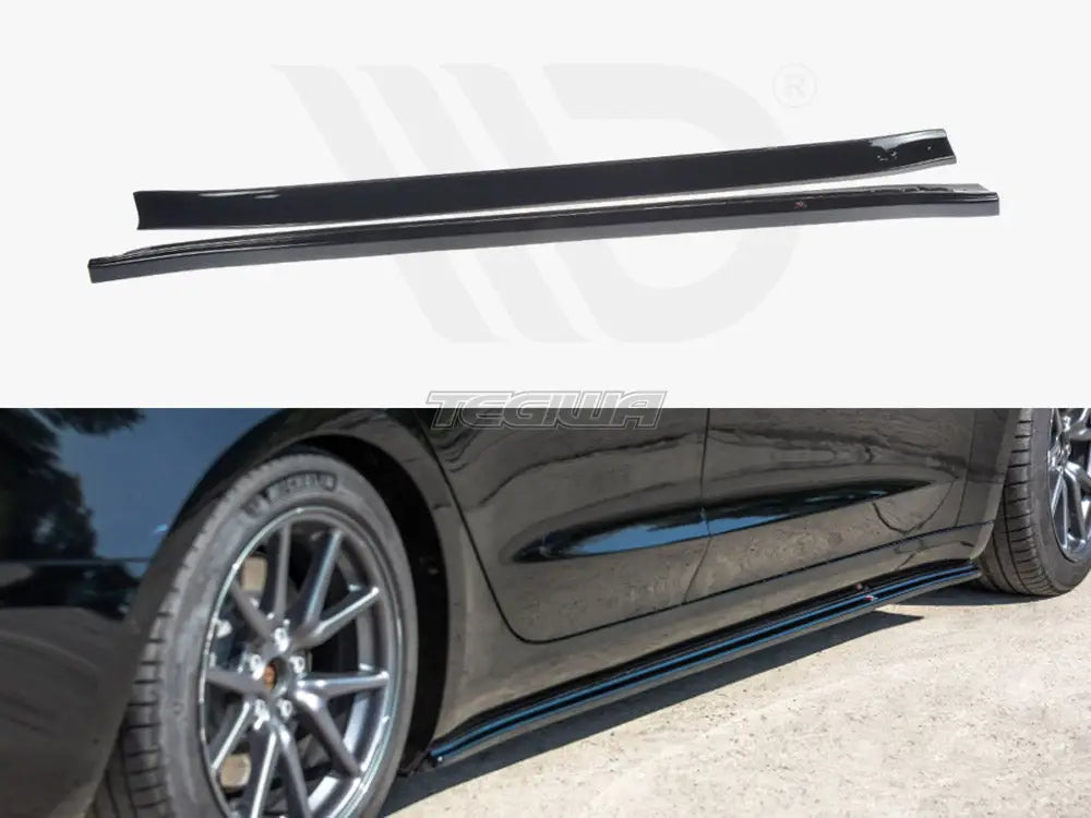 Maxton Design Side Skirts Diffusers Tesla Model 3 2017-