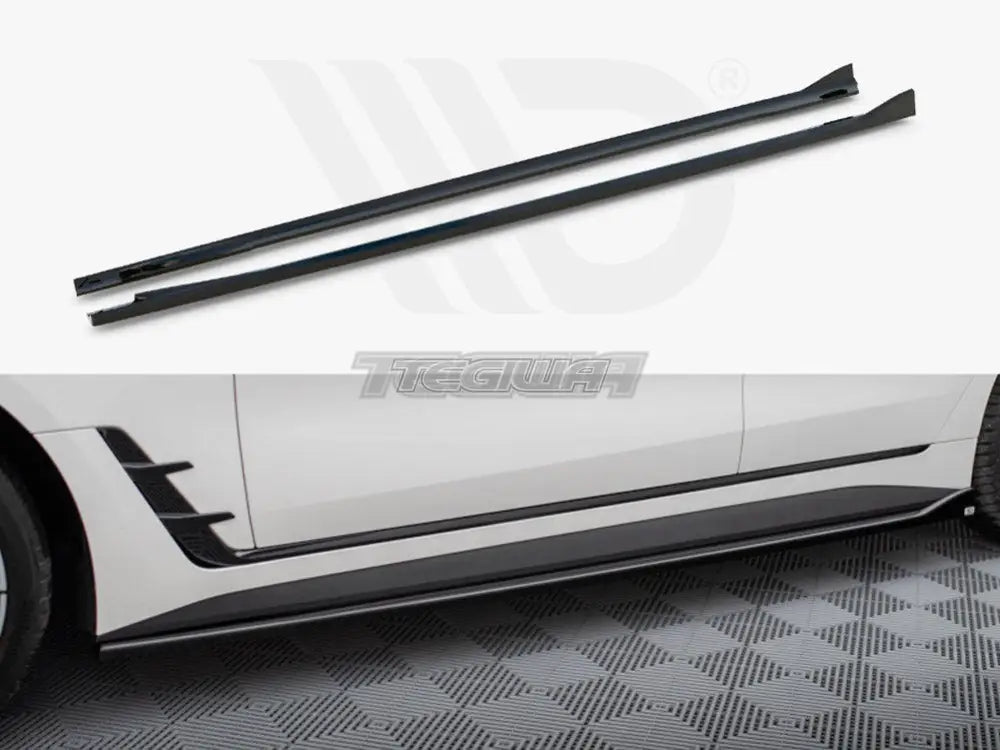 Maxton Design Side Skirts Diffusers V.1 BMW i4 M-Pack G26