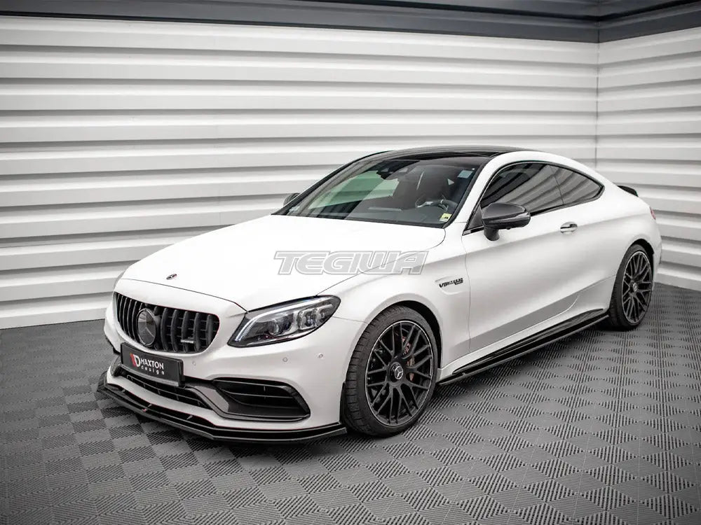 Maxton Design Side Skirts Diffusers V.1 Mercedes-amg C 63AMG Coupe C205 Facelift 18-21