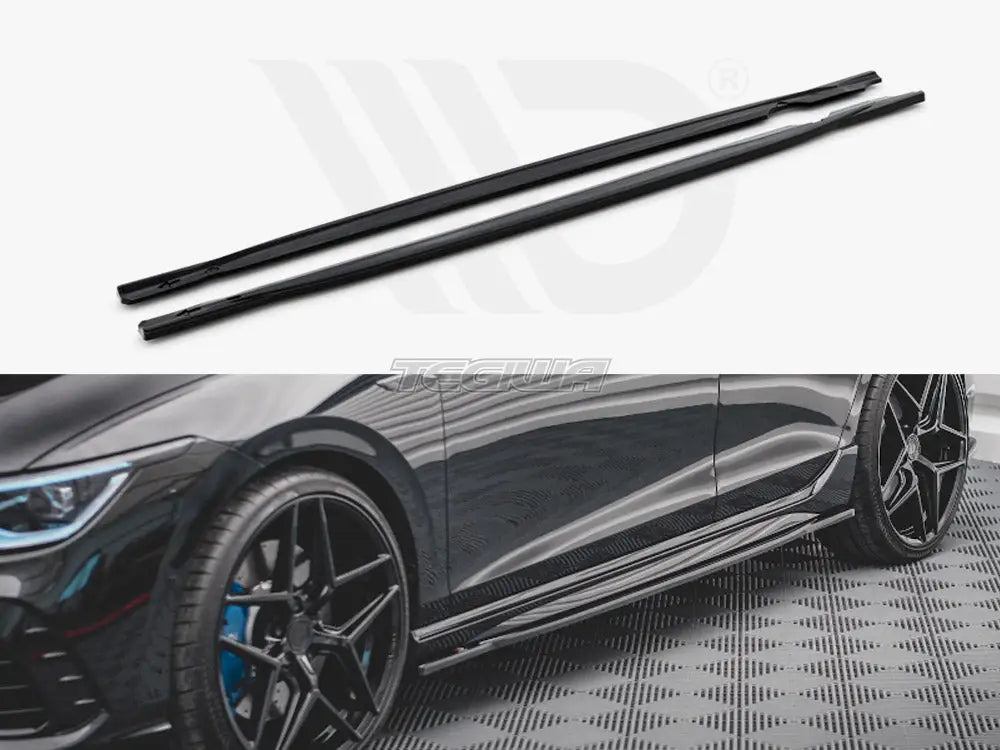 Maxton Design Side Skirts Diffusers V.1 Volkswagen Golf R MK8 20-