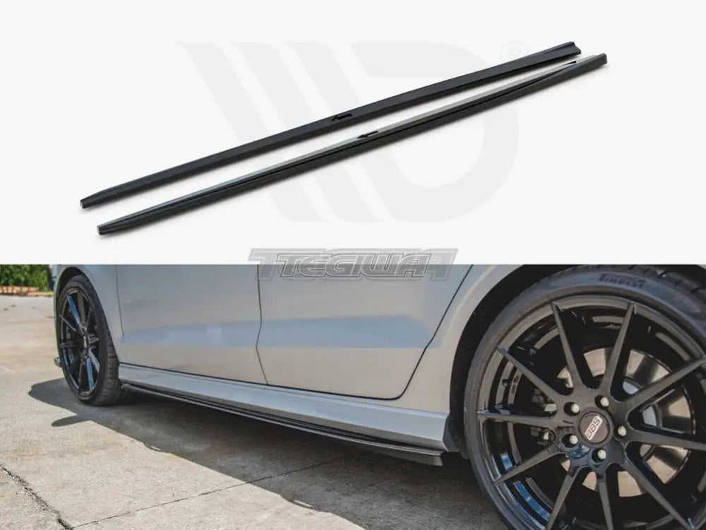 Maxton Design Side Skirts Diffusers V.2 Audi S3 Sedan 8V Facelift 16-20