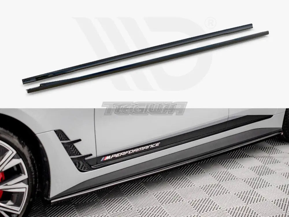 Maxton Design Side Skirts Diffusers V.2 BMW i4 M-Pack G26