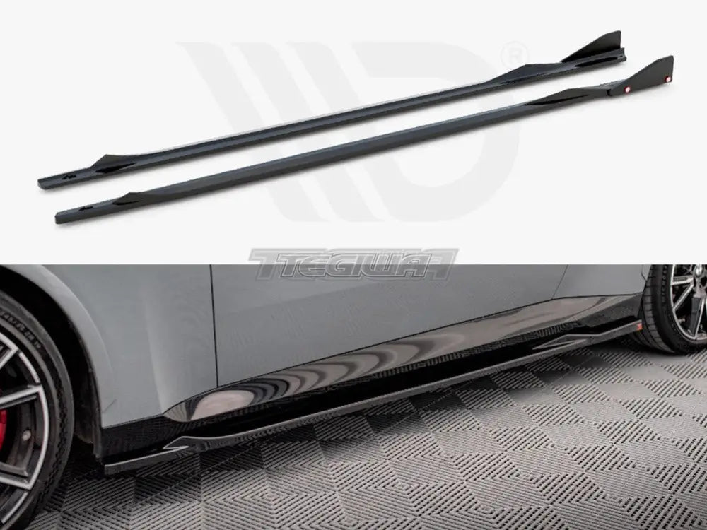 Maxton Design Side Skirts Diffusers V.2 + Flaps BMW 2-Series Coupe M-Pack M240i G42