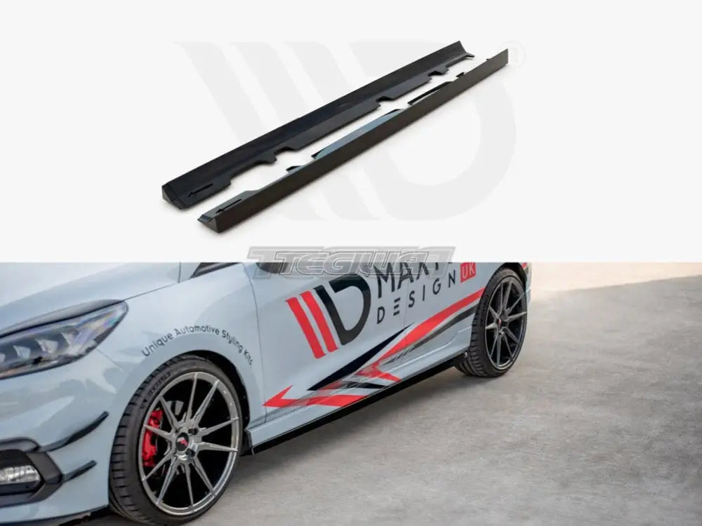 Maxton Design Side Skirts Diffusers V.2 Ford Fiesta MK8 ST ST-Line