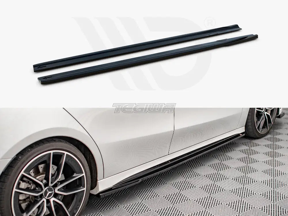 Maxton Design Side Skirts Diffusers V.2 Mercedes A35 AMG V177 W177 2018-