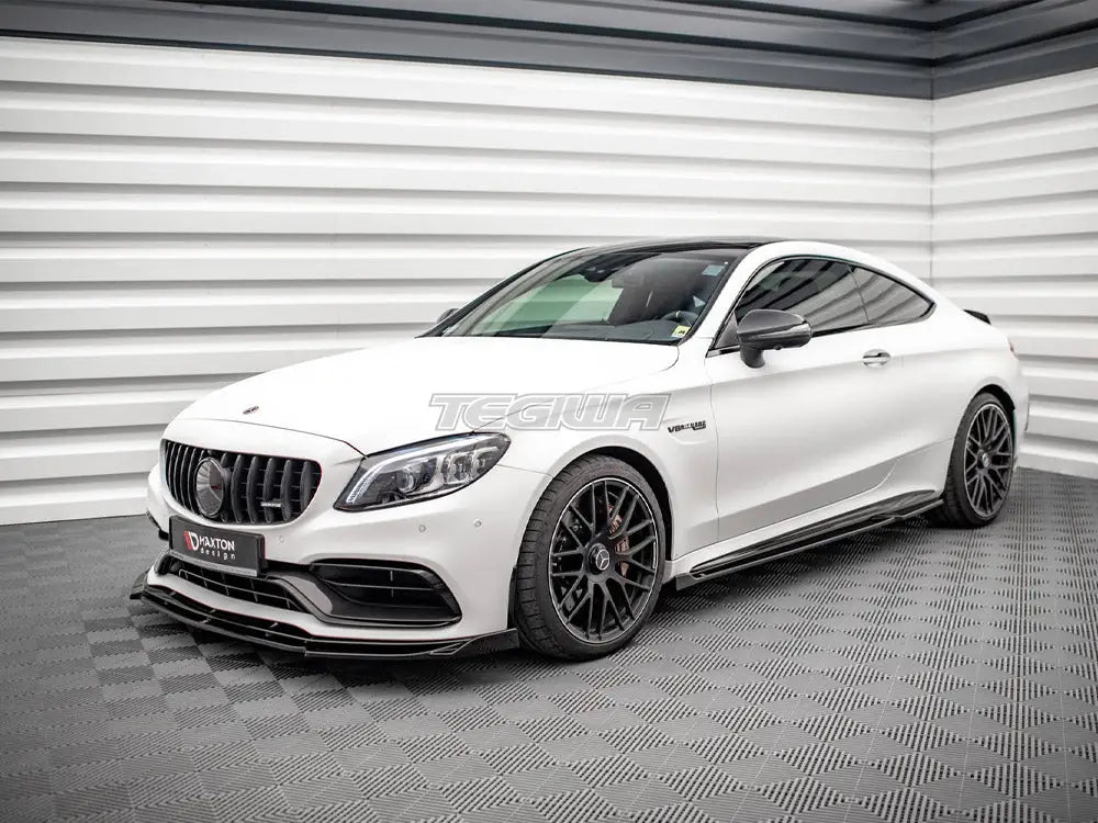 Maxton Design Side Skirts Diffusers V.2 Mercedes-amg C 63AMG Coupe C205 Facelift 18-21