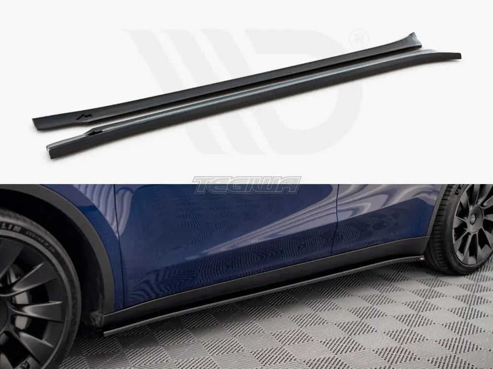 Maxton Design Side Skirts Diffusers V.2 Tesla Model Y