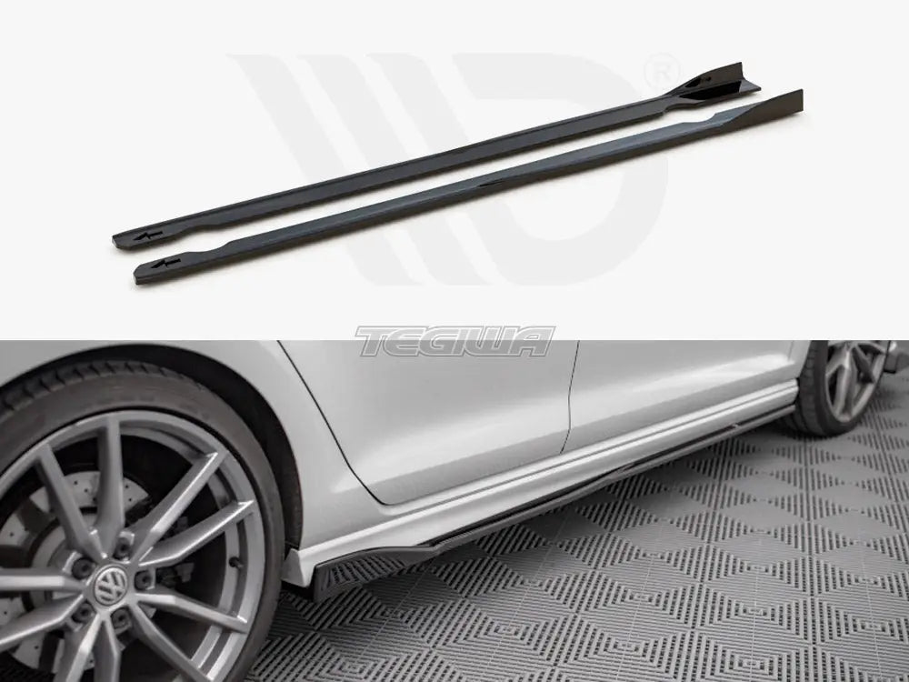 Maxton Design Side Skirts Diffusers V.2 Volkswagen Golf R MK7 13-16