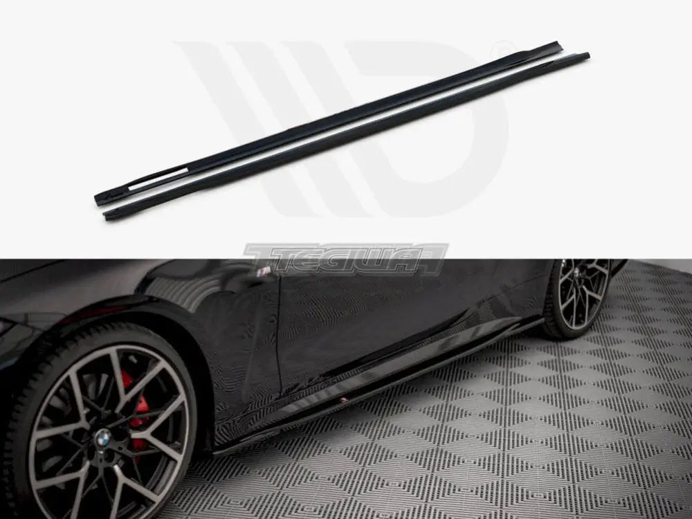 Maxton Design Side Skirts Diffusers V.3 BMW 4-Series M-pack G22 2020-