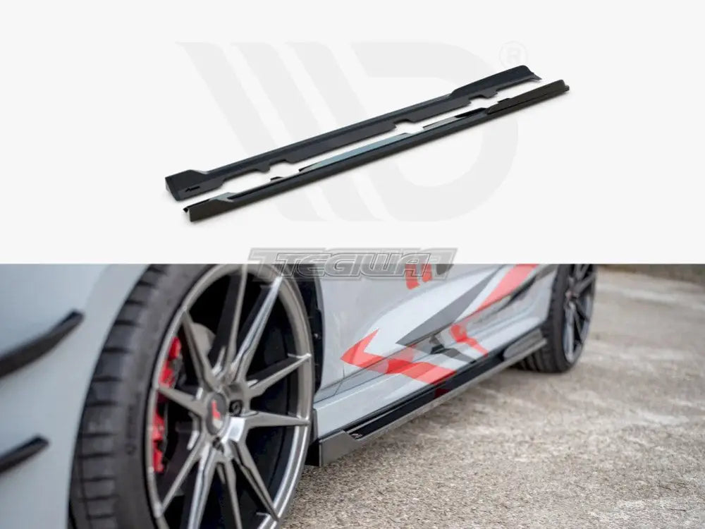 Maxton Design Side Skirts Diffusers V.3 Ford Fiesta MK8 ST ST-Line