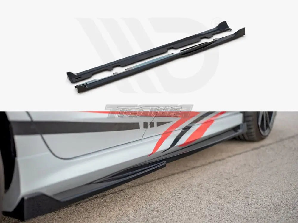 Maxton Design Side Skirts Diffusers V.4 Ford Fiesta MK8 ST ST-Line