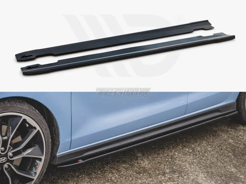 Maxton Design Side Skirts Diffusers V.4 Hyundai I30 N MK3 FL Hatchback Fastback 2017-