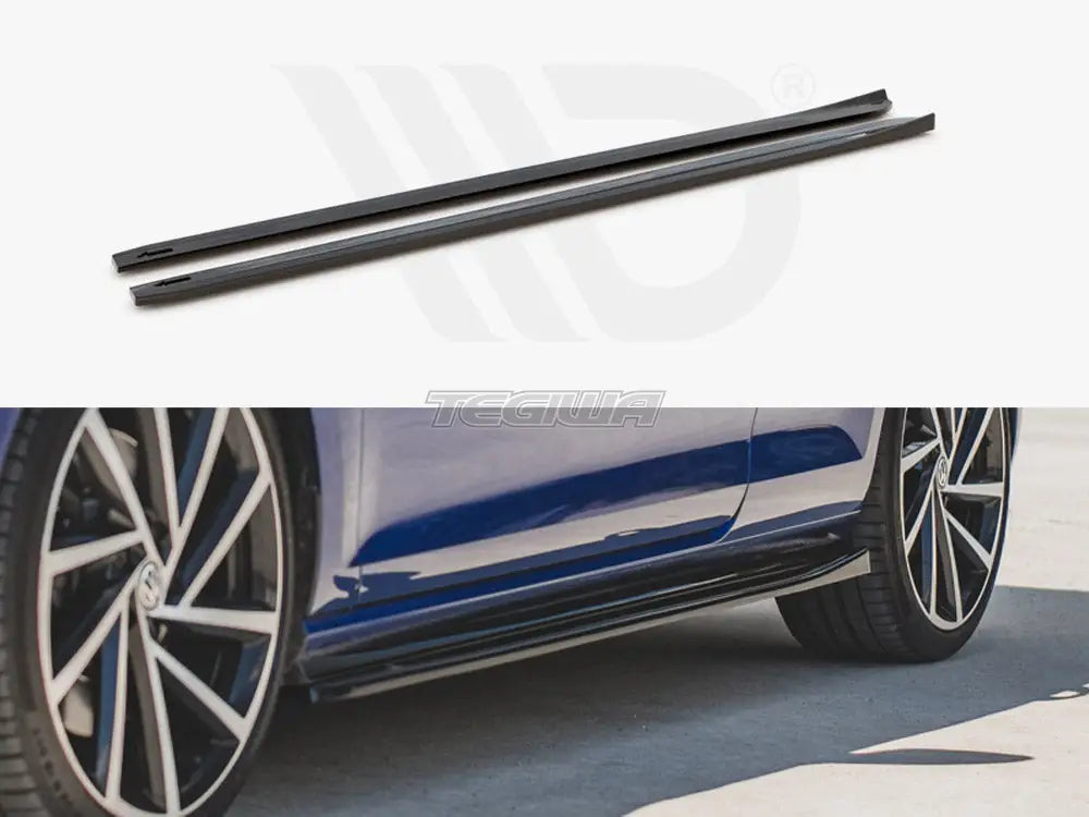 Maxton Design Side Skirts Diffusers V.4 Volkswagen Golf 7 R GTI Facelift 17-19