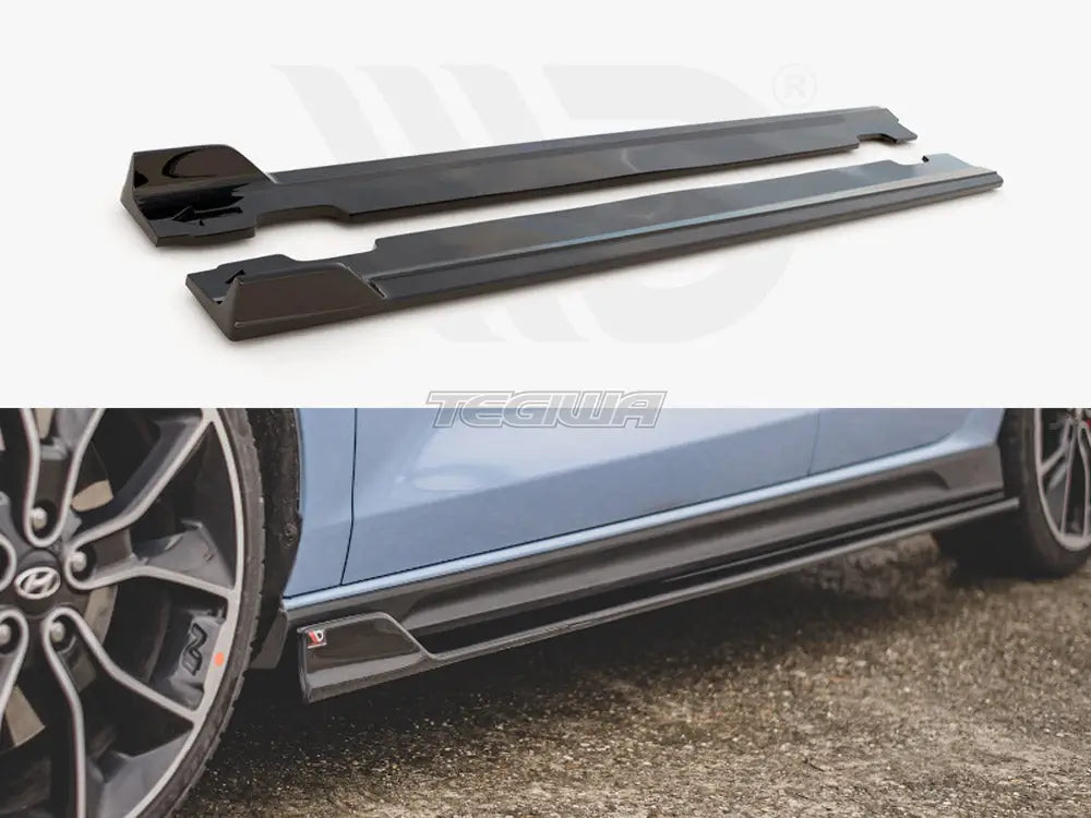 Maxton Design Side Skirts Diffusers V.5 Hyundai I30 N MK3 FL Hatchback Fastback 2017-