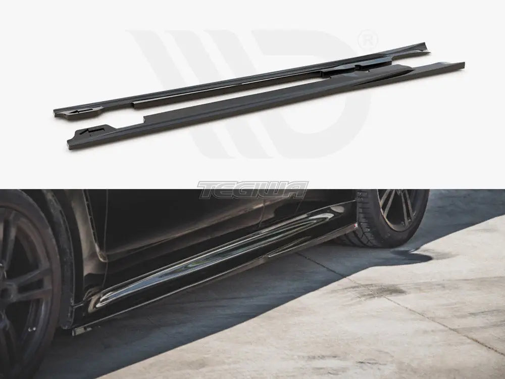 Maxton Design Side Skirts Diffusers V1 Porsche Panamera Turbo 970 Facelift 13-16