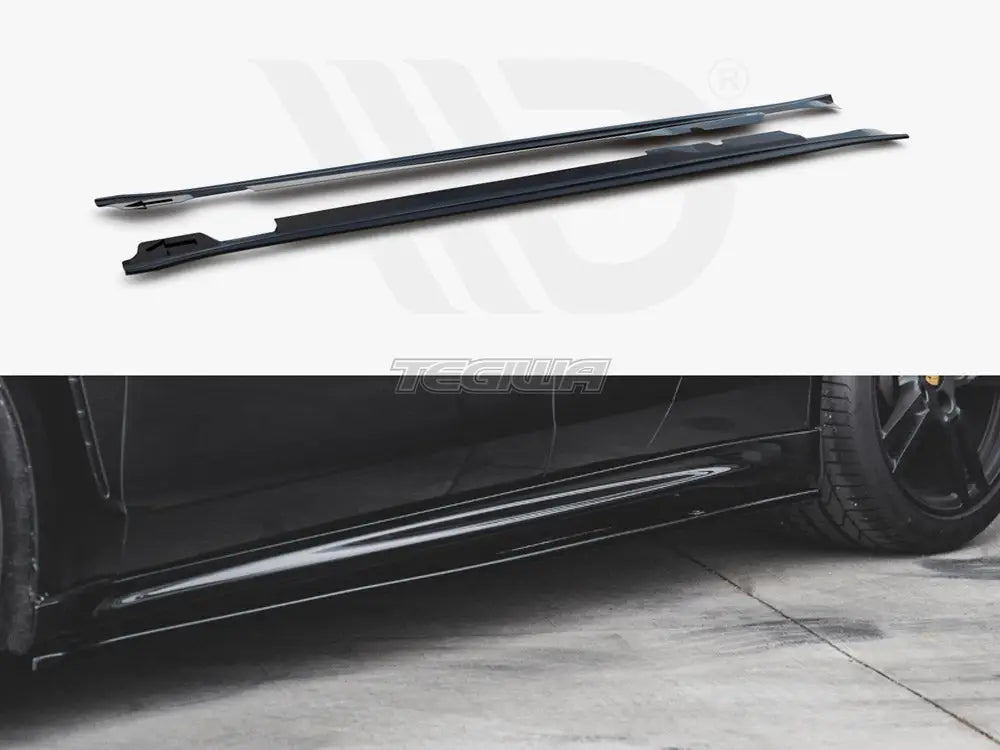 Maxton Design Side Skirts Diffusers V2 Porsche Panamera Turbo 970 Facelift 13-16