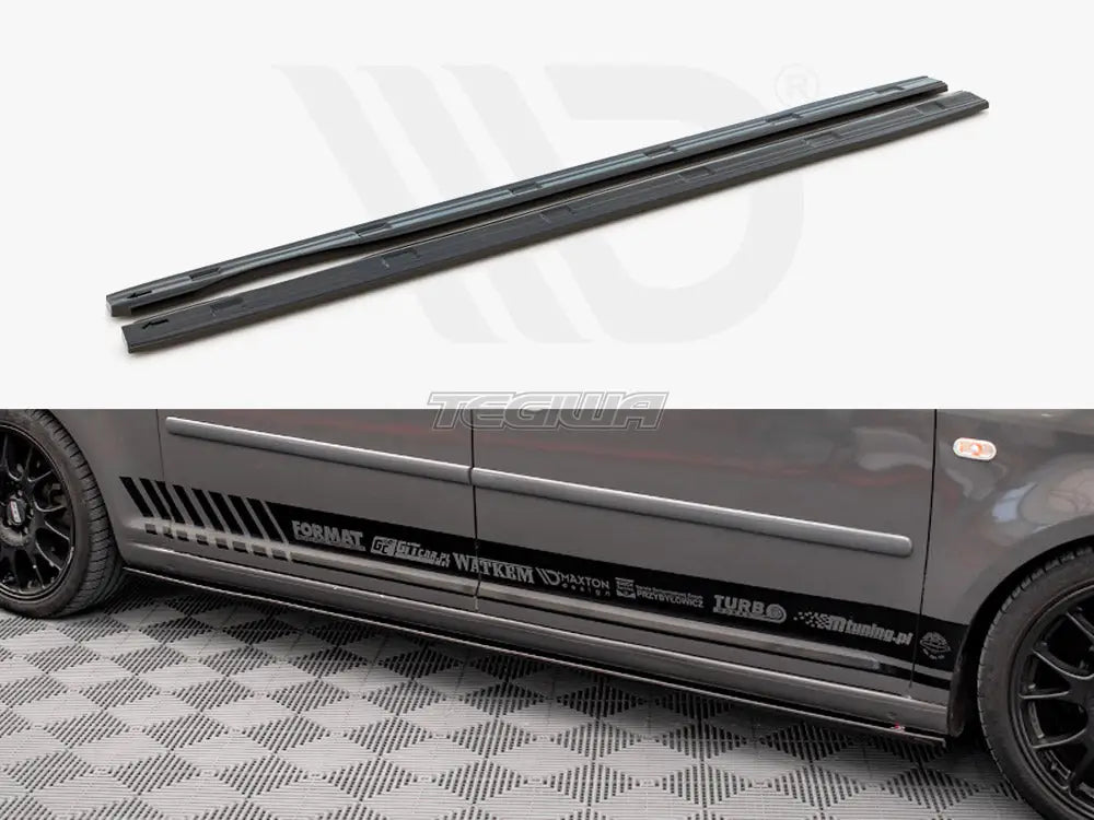 Maxton Design Side Skirts Diffusers Volkswagen Caddy Long MK3 Facelift 10-15