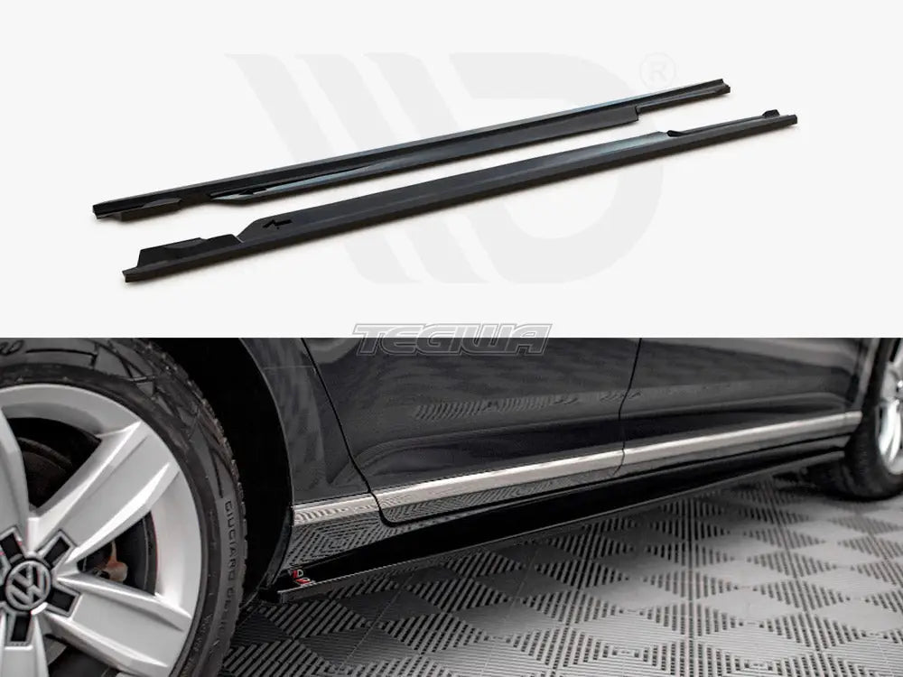 Maxton Design Side Skirts Diffusers Volkswagen Passat B8 Facelift 2019-