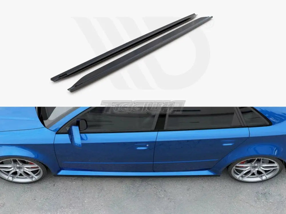 Maxton Design Side Skirts Splitters Audi RS4 B7 06-08