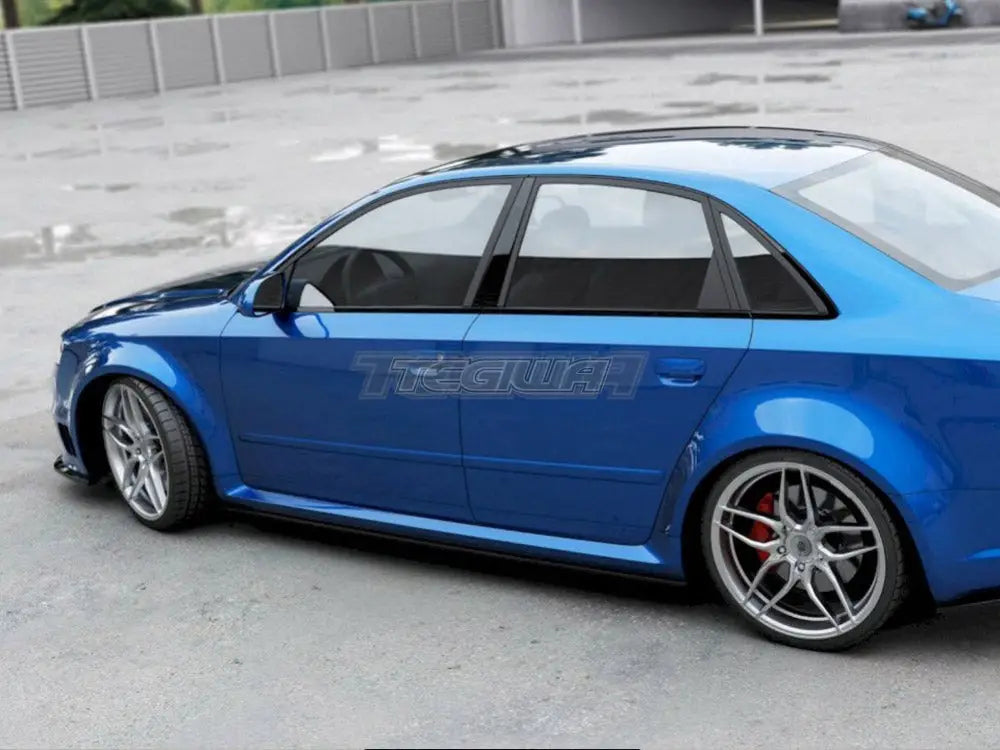 Maxton Design Side Skirts Splitters Audi RS4 B7 06-08