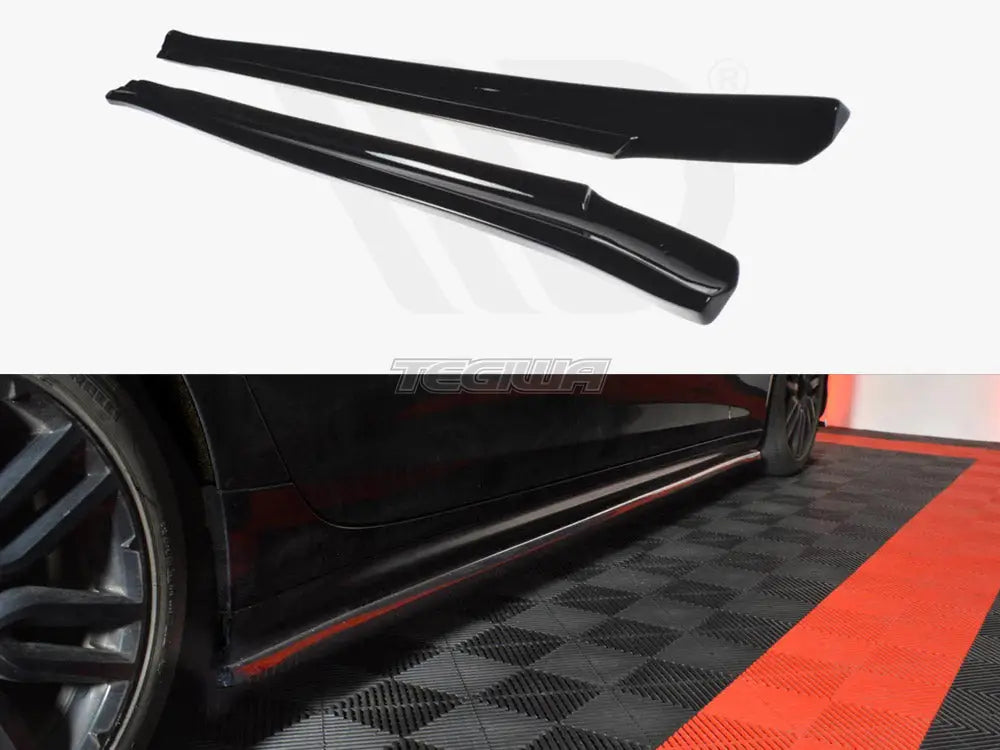 Maxton Design Side Skirts Splitters Maserati Quattroporte MK6 Pre-facelift 13-16