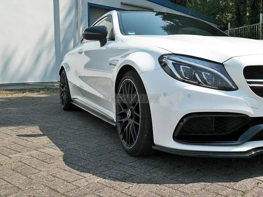 Maxton Design Side Skirts Splitters Mercedes C 205 63 AMG Coupe 15-18