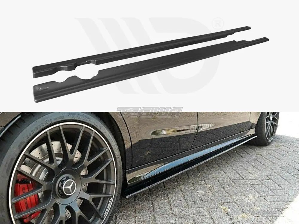 Maxton Design Side Skirts Splitters Mercedes C-class S205 63 AMG Estate 15-18