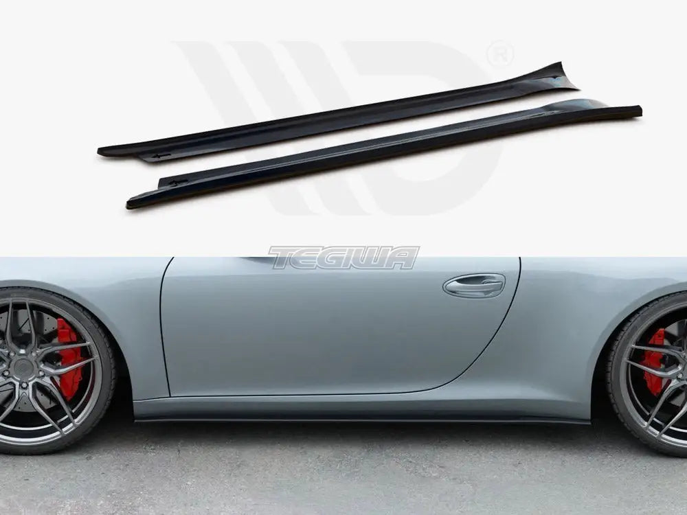 Maxton Design Side Skirts Splitters Porsche 911 Carrera 991 11-16