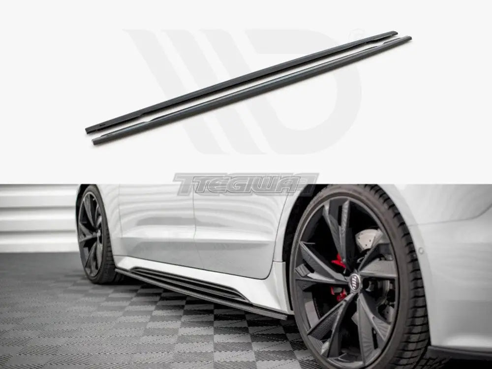 Maxton Design Side Skirts Splitters V2 Audi RS6 C8 RS7 C8 2019-