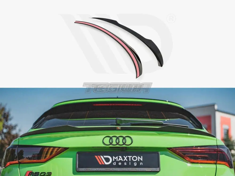 Maxton Design Spoiler CAP Audi RSQ3 F3 Q3 S-line Sportback 2019-