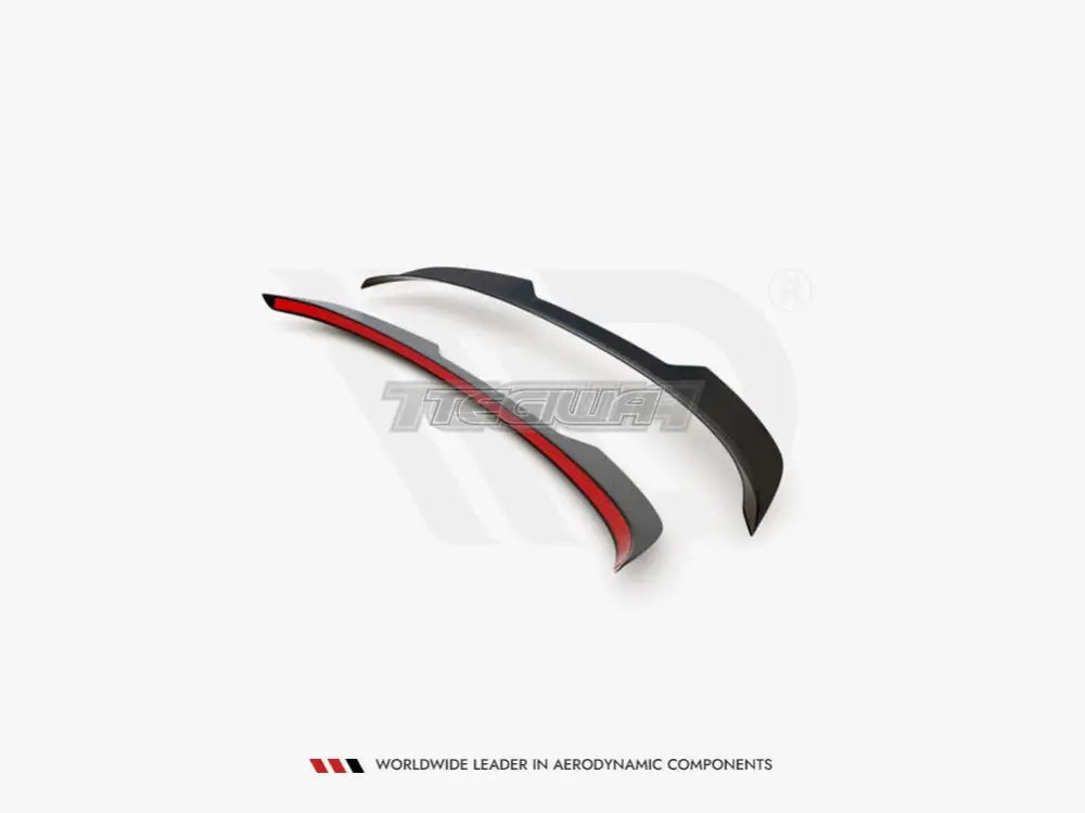 Maxton Design Spoiler CAP Ford Fiesta MK7.5 ST Black And White Edition 13-17