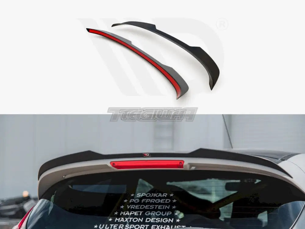 Maxton Design Spoiler CAP Ford Fiesta MK7.5 ST Black And White Edition 13-17