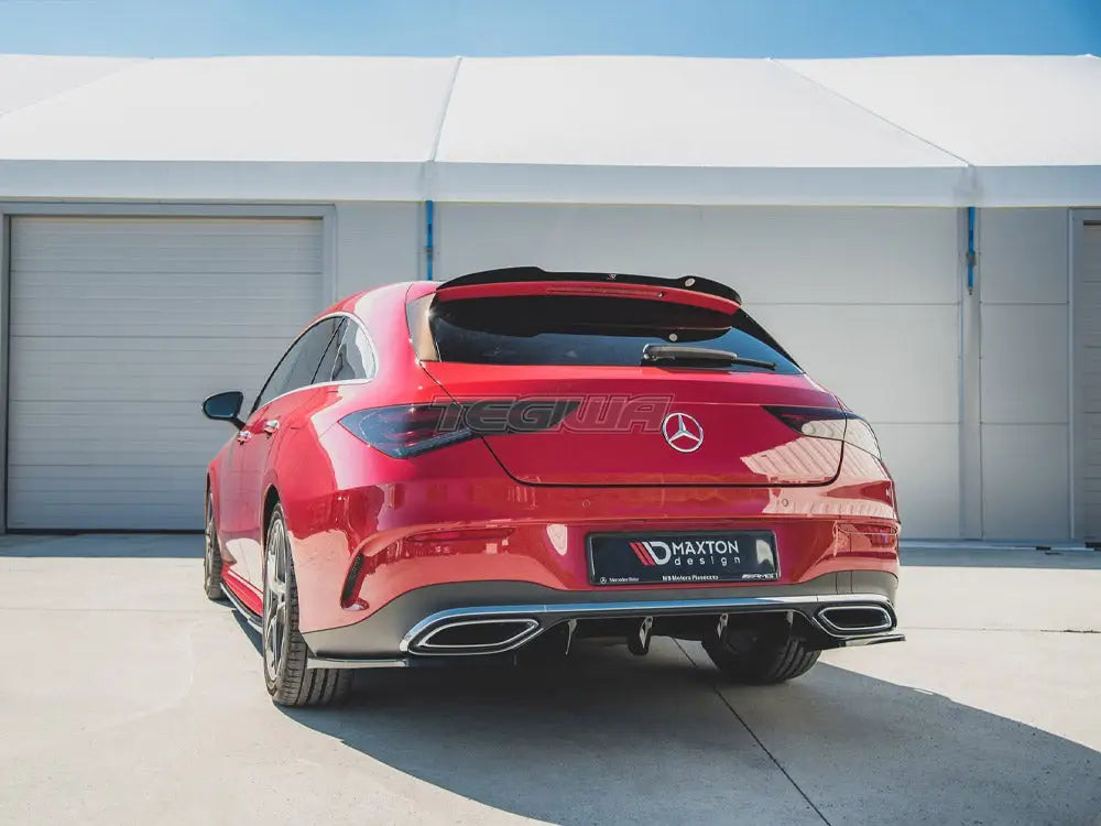 Maxton Design Spoiler CAP Mercedes-benz CLA Shooting Brake Amg-line X118 2019-