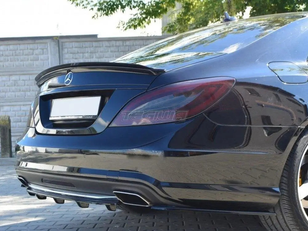 Maxton Design Spoiler CAP Mercedes CLS C218 Amg-line 11-14