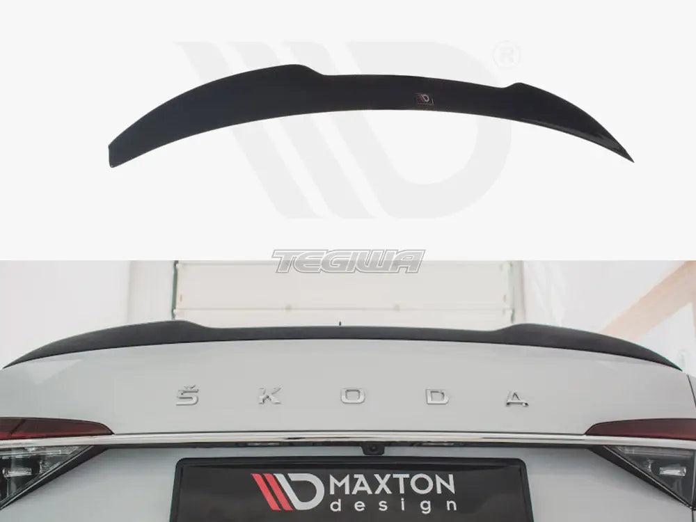 Maxton Design Spoiler CAP V.2 Skoda Superb MK3 FL Hatchback 2015-