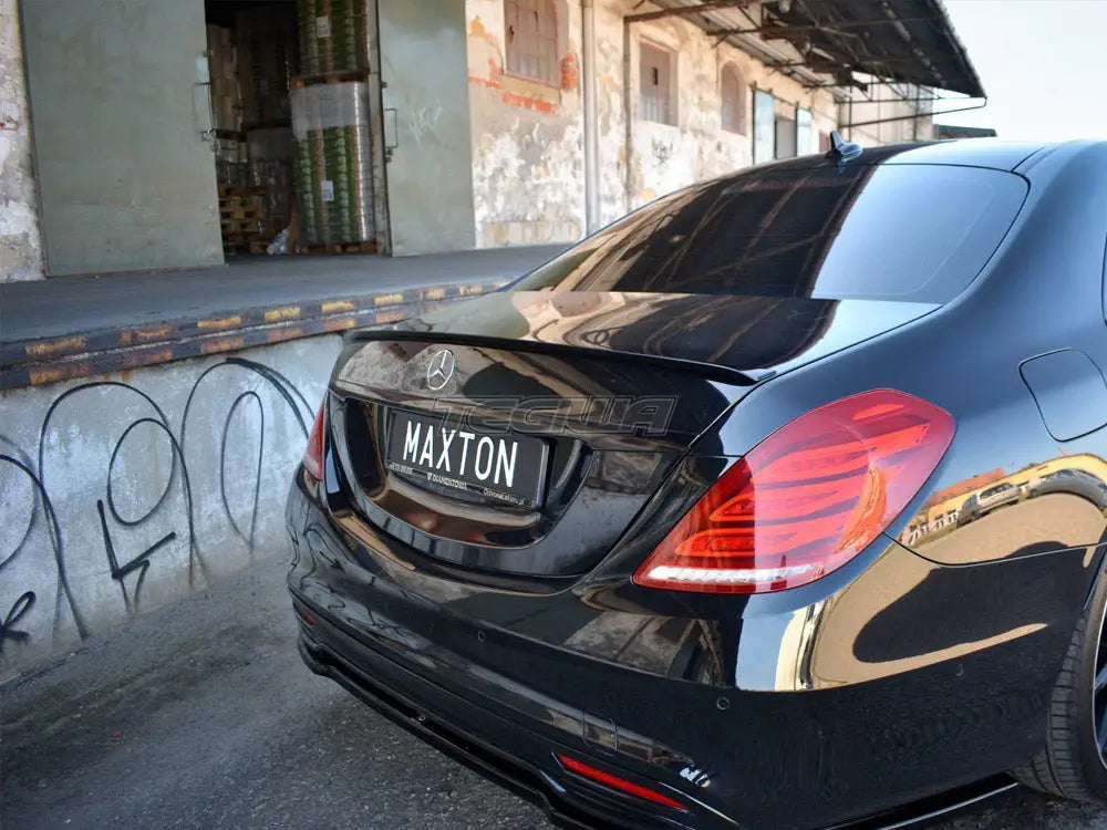 Maxton Design Spoiler Extension CAP Mercedes S-class W222 13-17