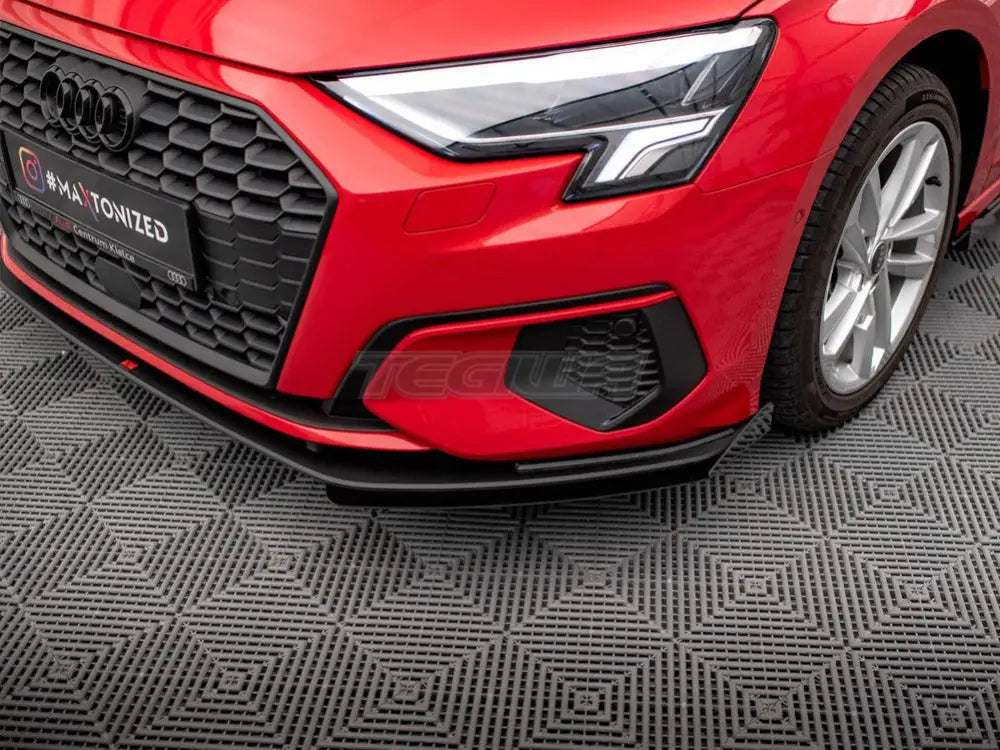 Maxton Design Street PRO Front Splitter + Flaps Audi A3 8Y