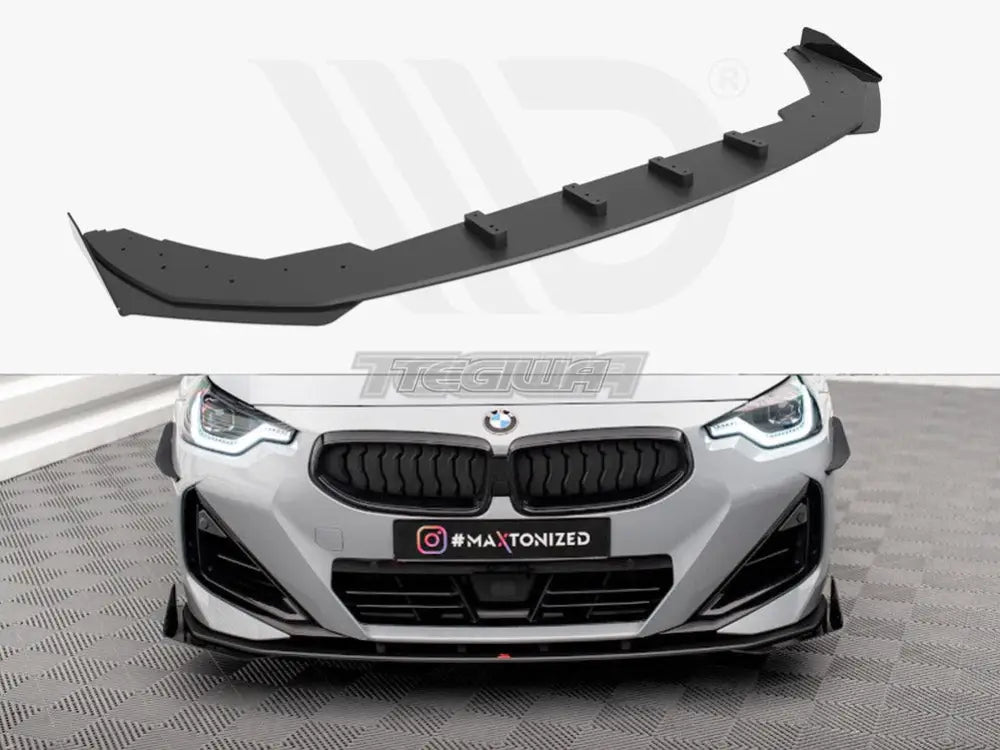 Maxton Design Street PRO Front Splitter + Flaps BMW 2-Series Coupe M-Pack M240i G42