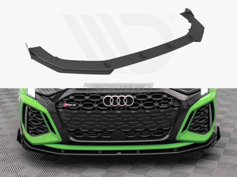 Maxton Design Street PRO Front Splitter V.1 +flaps Audi RS3 8Y 2020-