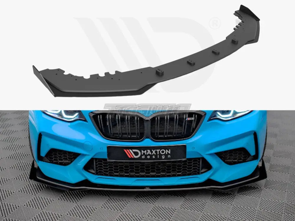 Maxton Design Street PRO Front Splitter V.1 +flaps BMW M2 Competition F87 16-20