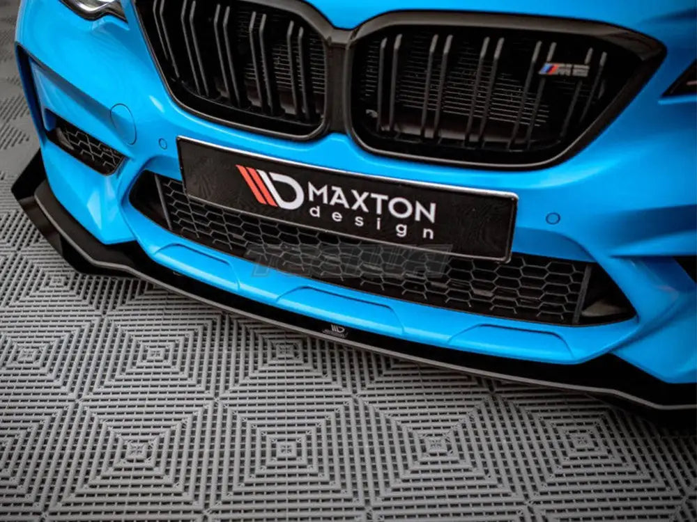 Maxton Design Street PRO Front Splitter V.1 +flaps BMW M2 Competition F87 16-20