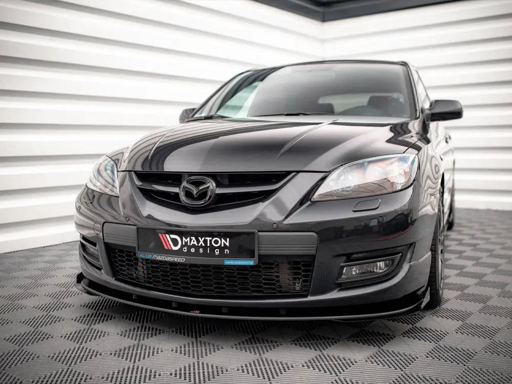 Maxton Design Street PRO Front Splitter V.1 +flaps Mazda 3 MPS MK1 06-08