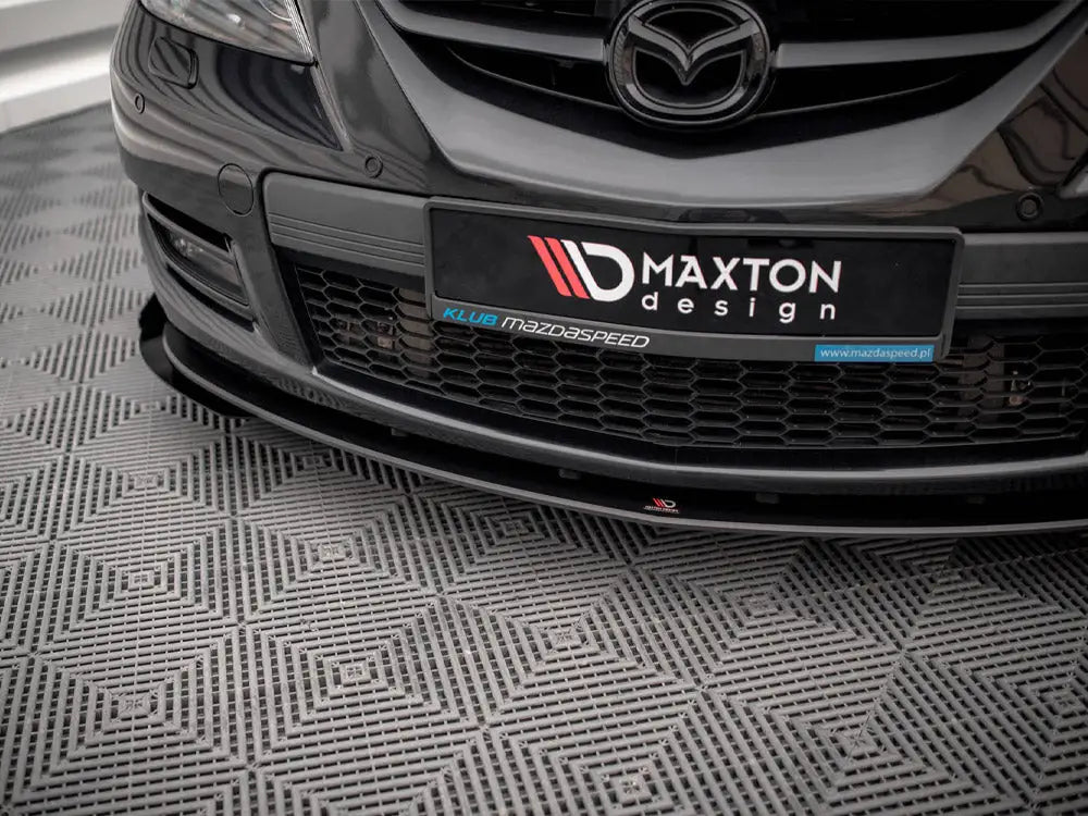 Maxton Design Street PRO Front Splitter V.1 +flaps Mazda 3 MPS MK1 06-08