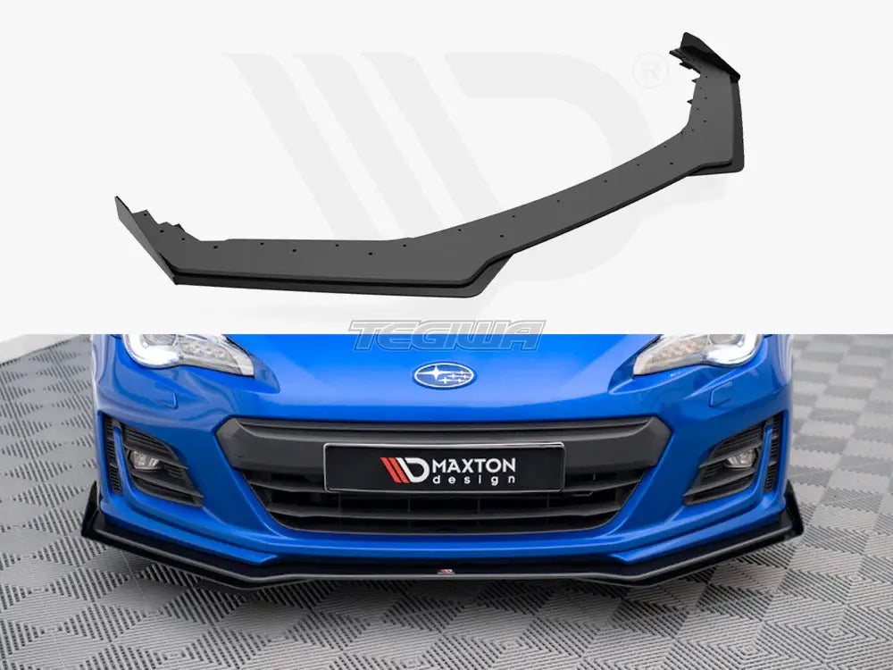 Maxton Design Street PRO Front Splitter V.1 +flaps Subaru BRZ MK1 Facelift 01-20